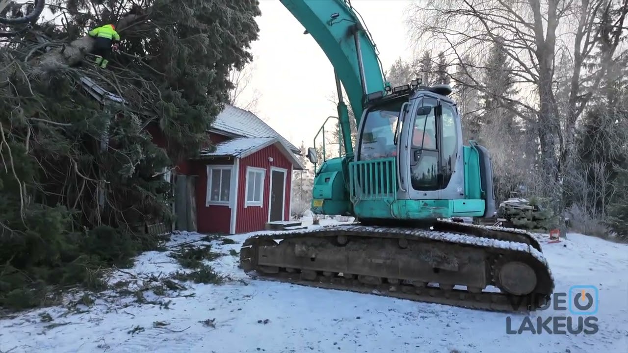 Hannesmyrskyn vahinkoja