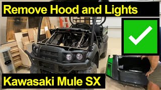 Kawasaki Mule SX ● How to Remove the Hood and Lights
