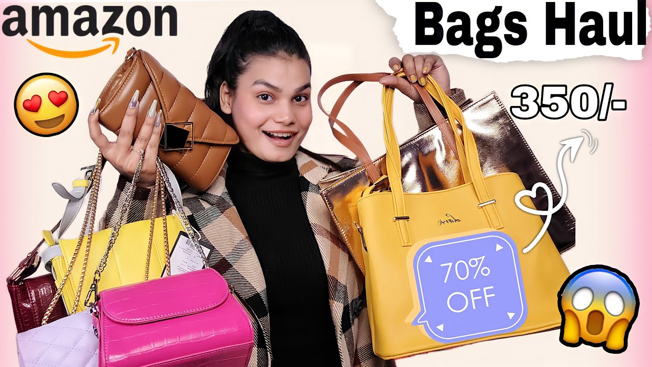 Amazon* Bags Haul * For Office/ College/Party / Starting Rs.350 | Tote /Sling /Handbags & More