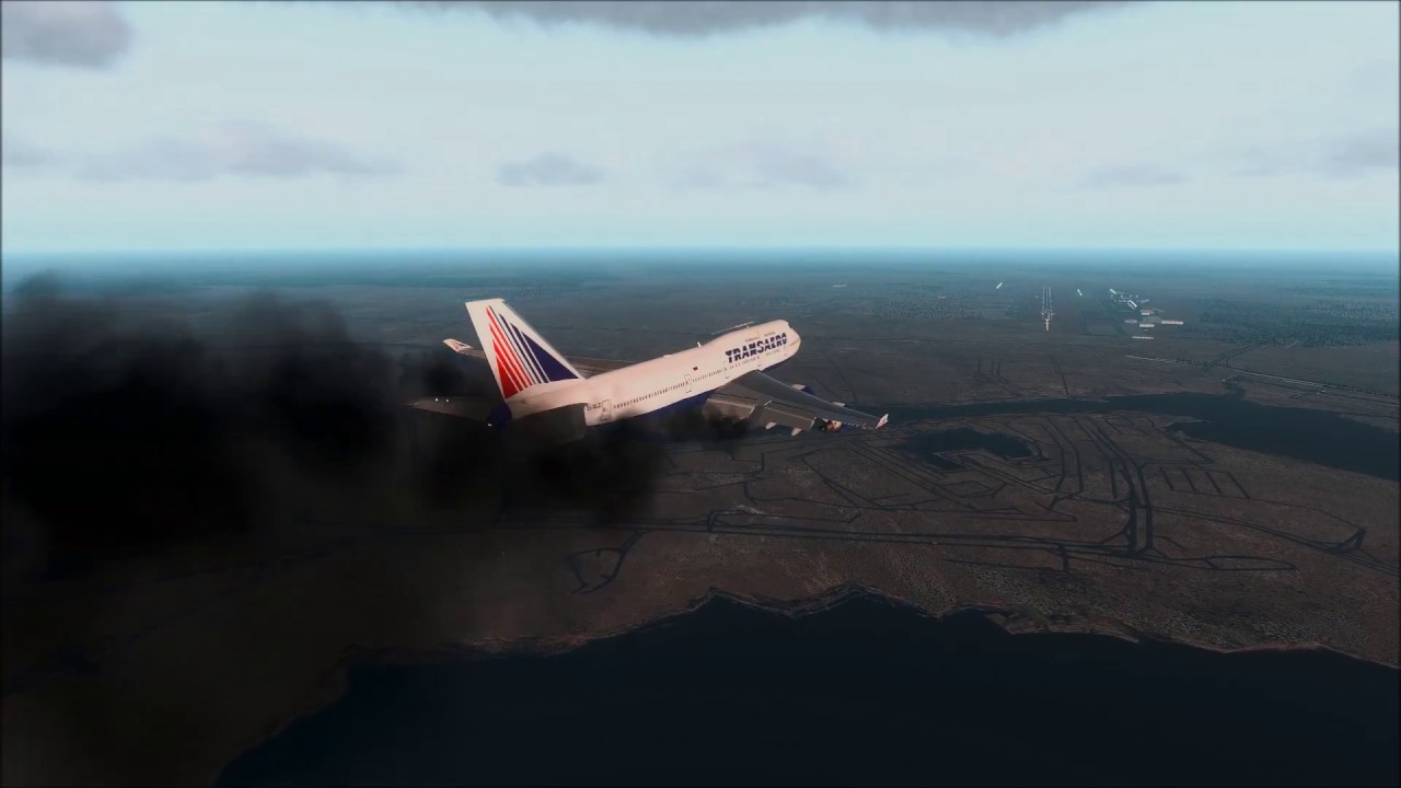 Transaero 747 Engine Fire Emergency Landing Abu Dhabi - YouTube