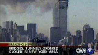 911 WTC CNN News Terrorist plane crash at World Trade Center Mu cl1