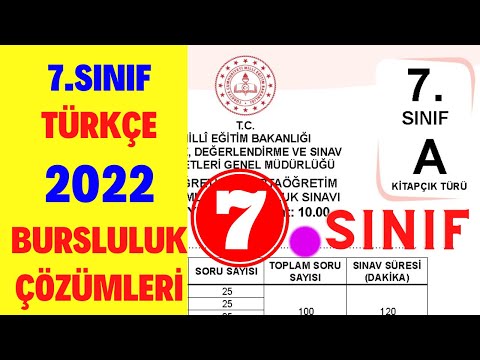 7.Sınıf 2022 Bursluluk