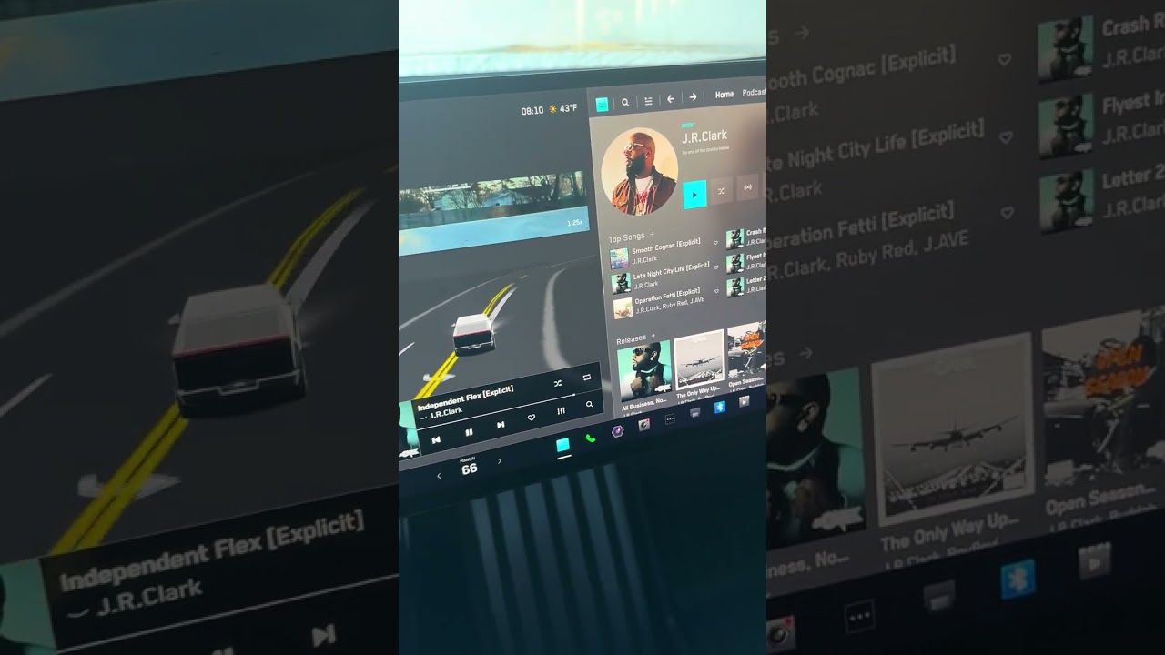 J.R.Clark Driving a Cybertruck for “Stay Solid” Music Video