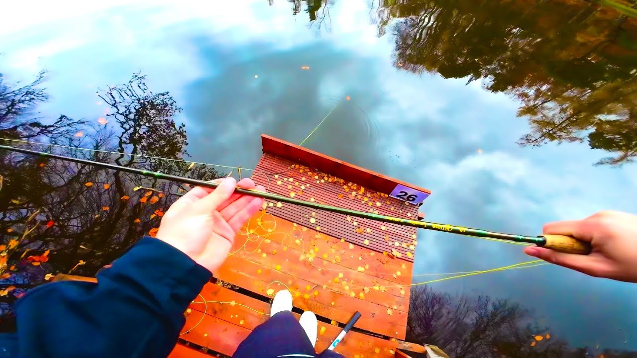 Brook trout takes my line under the pontoon!!