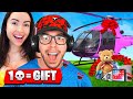 1 Elimination = 1 Gift With My Girlfriend! (Fortnite)