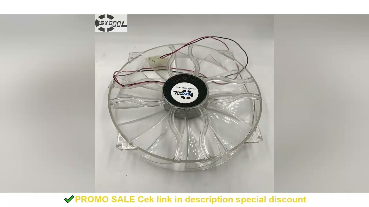 New SXDOOL GP D22SL-12H 12V 0.6A 22cm chassis fan Quiet side of the chassis big fan 22cm diameter