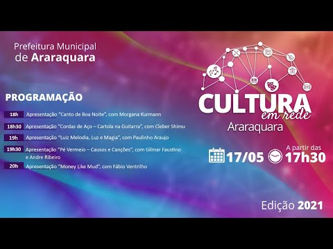 #CulturaEmRede2021 - Apresentação “Money Like Mud”, com Fábio Ventrilho
