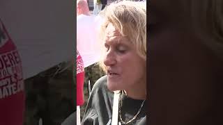 Tensions flared at an anti-migrant rally organized by Guardian Angels' founder Curtis Sliwa. #shorts Tensions flared at an anti-migrant rally organized by Guardian Angels' founder Curtis Sliwa. #shorts