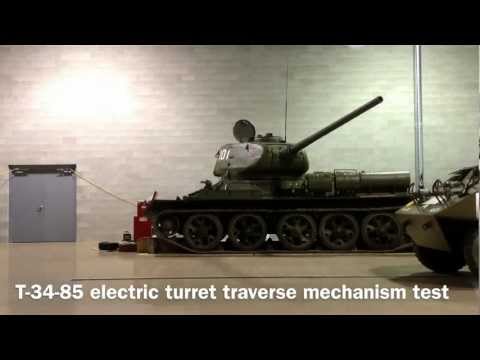 T-34-85 Electric Turret Traverse Mechanism Test