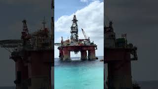 Offshore oil rig in Curaçao #curacao #oil #oilrig