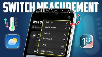 How to Switch Measurement Unit on Weather App iPhone | Change Temperature Units in iOS 18
