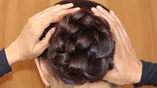 Very Easy Messy Bun Hairstyle For Ladies | Beautiful Messy Bun Hairstyle | Juda Hairstyle By Self