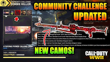 WW2 Community Challenge "Zombies Killer" UPDATED - 5 MORE Rewards/New Camos! [Attack of the Undead]