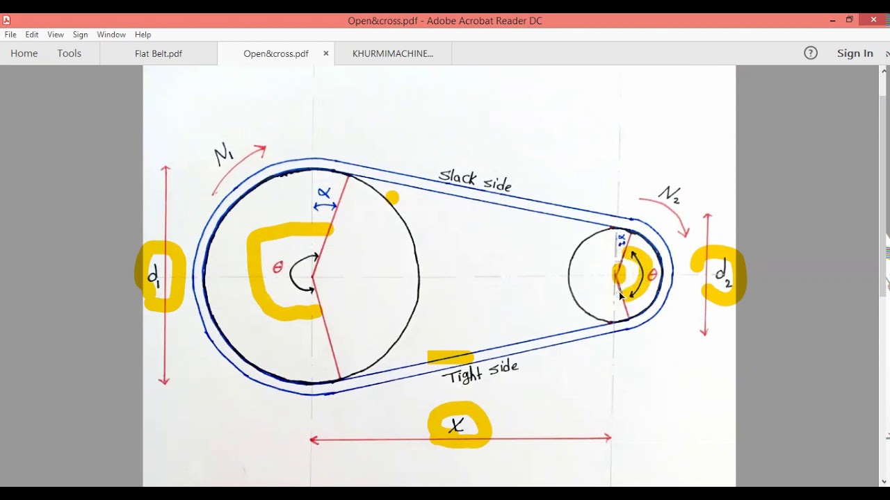 10/ Flat Belt   شرح بشمهندسة نورهان تصميم ميكانيكي Mechanical design