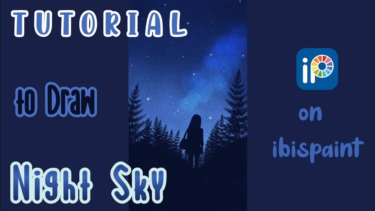 Night Drawing on Ibis Paint x How to Draw Illustration on Ibis Paint