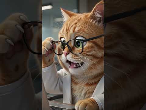 Ai cat funny video #breakingnews #history #nurseryrhymes #khamenei