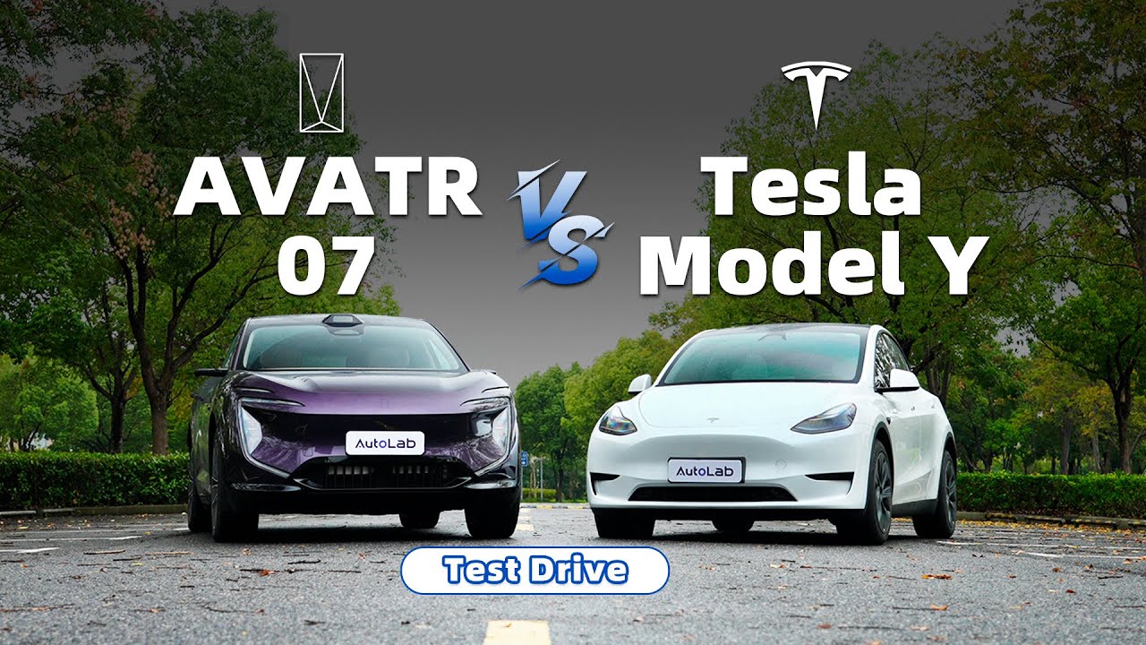 AVATR 07 vs Tesla Model Y | Test Drive | AEB & Safe Driving Comparison
