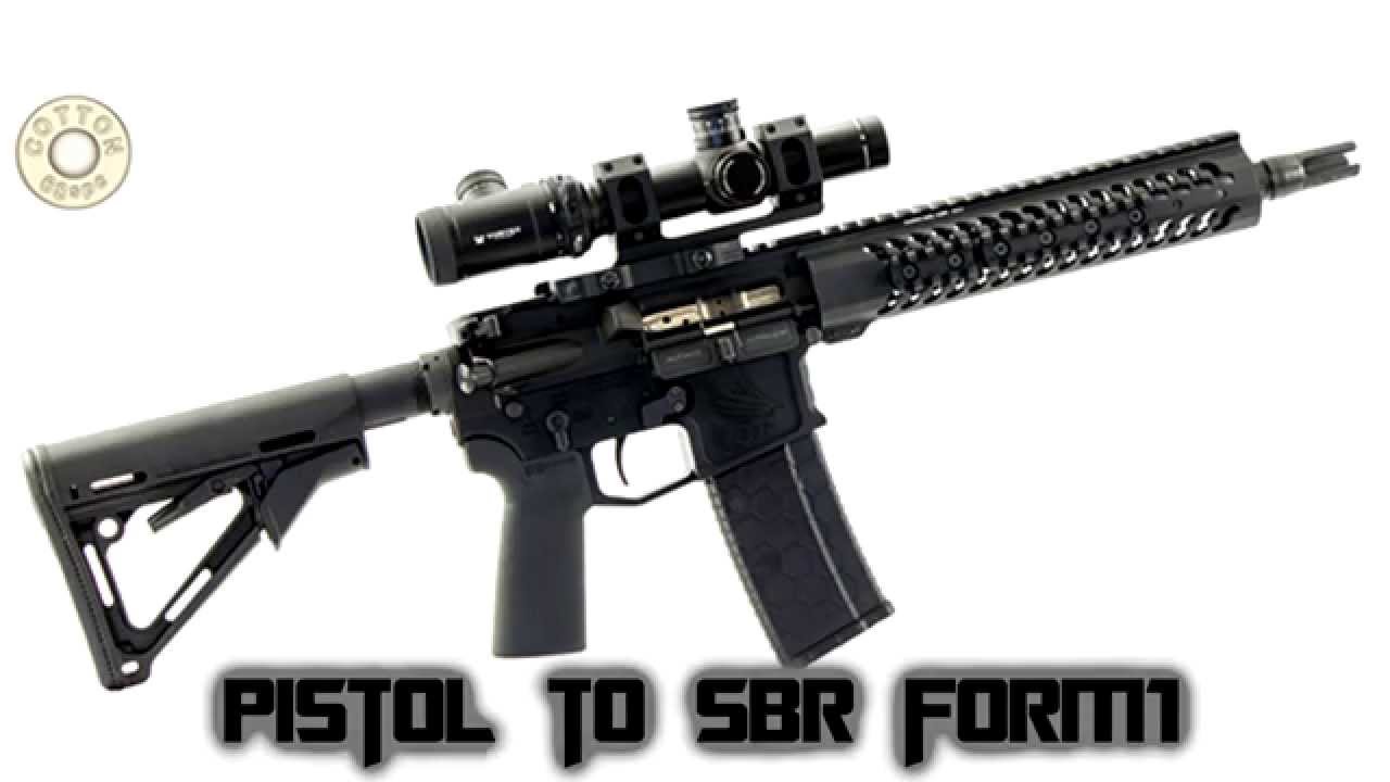 pistol to sbr how to file a form1 youtube sbr build on atf form 1