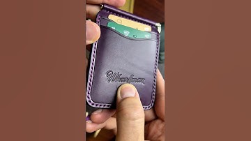Money clip. #asmr #leathercraft #handmade