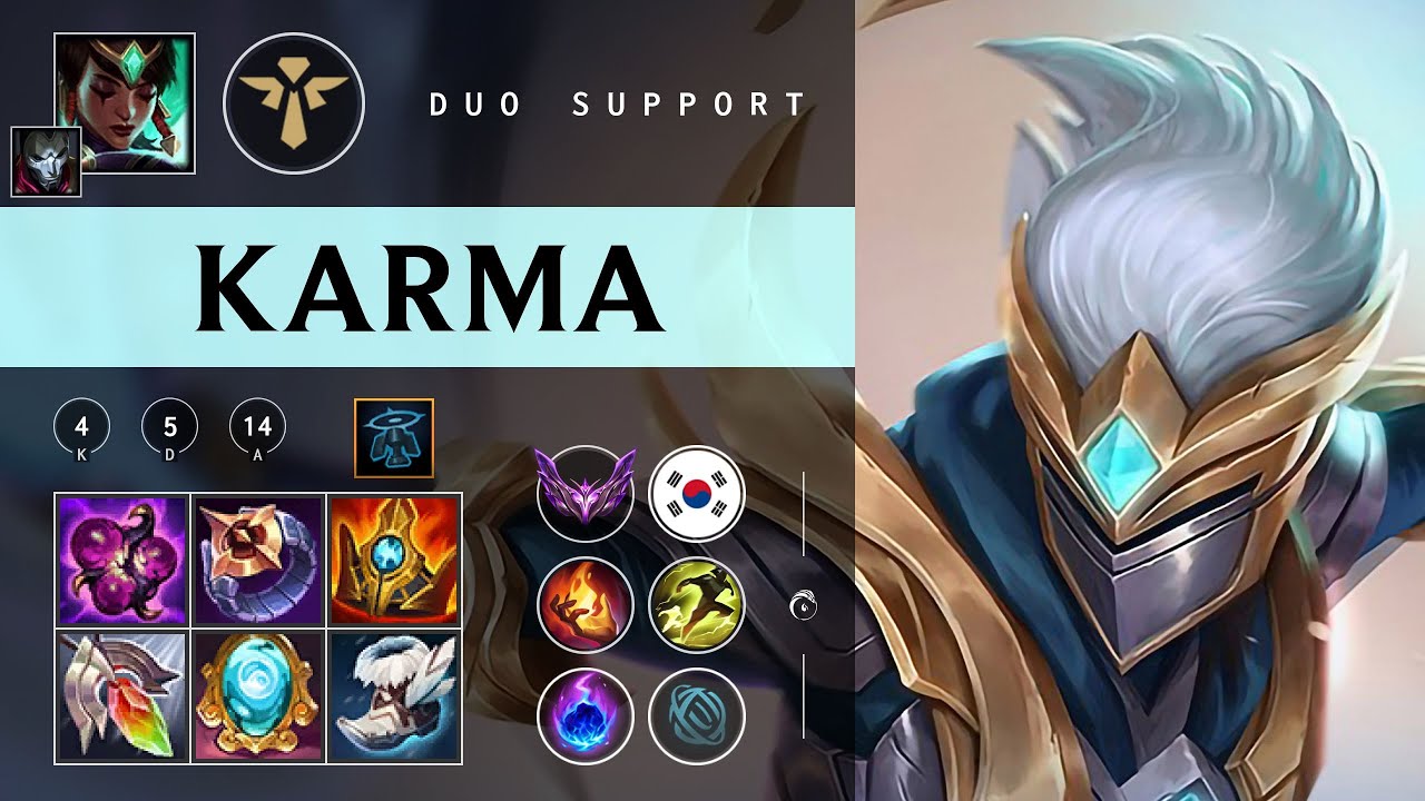 Karma Support vs Pantheon - KR Master Patch 26.01
