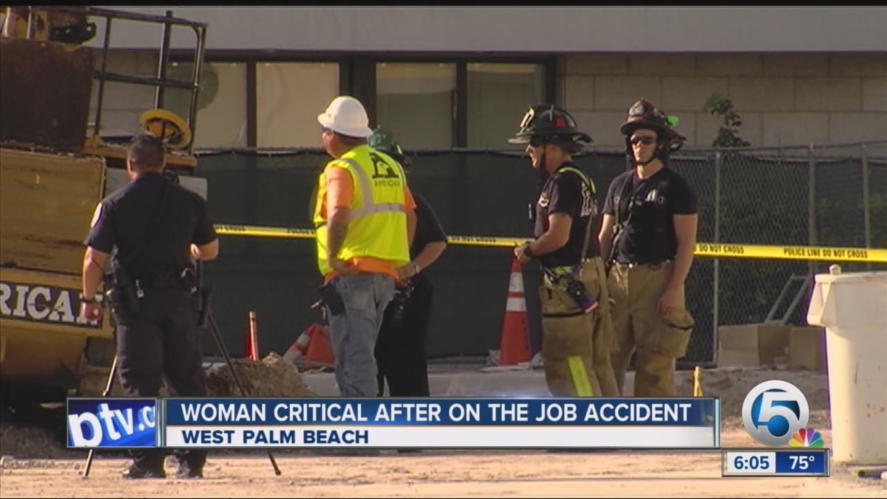 Woman burned at West Palm Beach Hilton construction site - YouTube