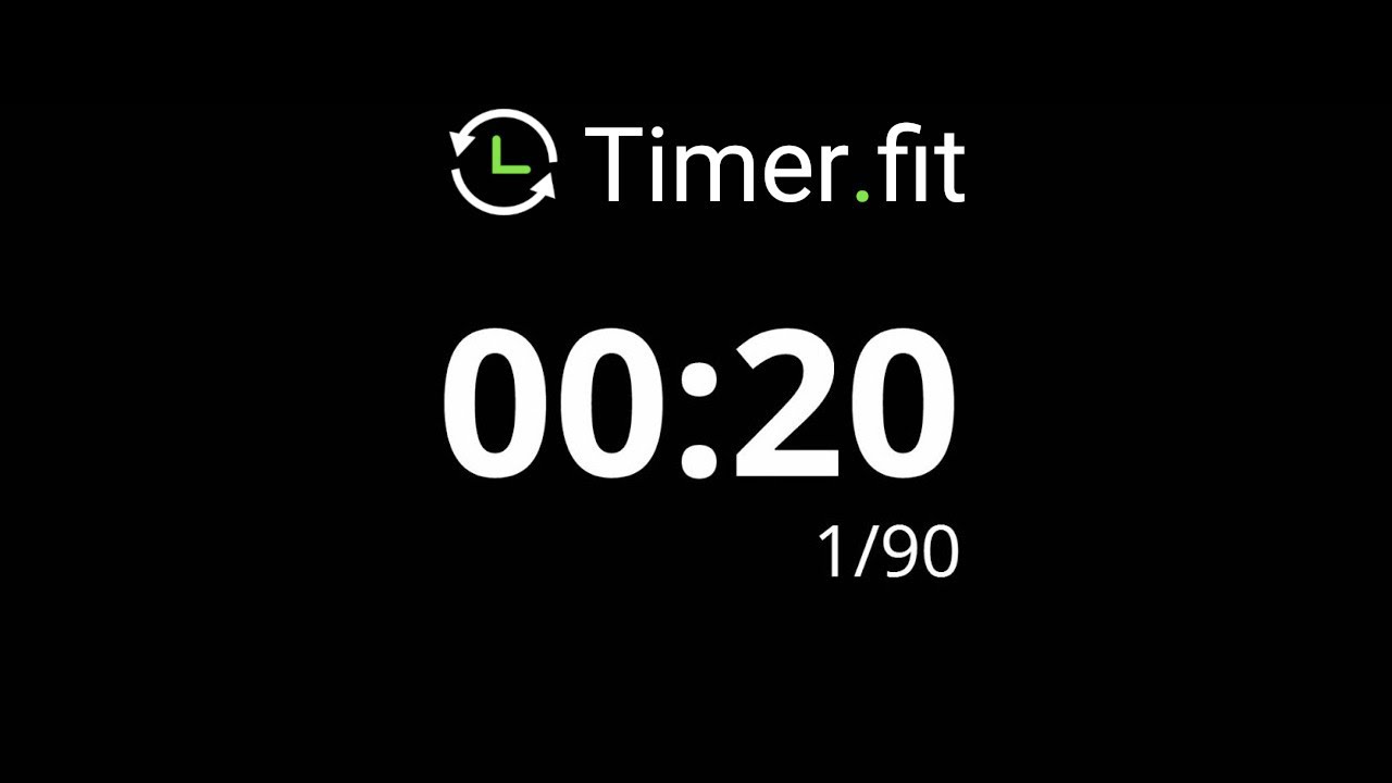 20 Interval Timer with 10 Seconds Rest -