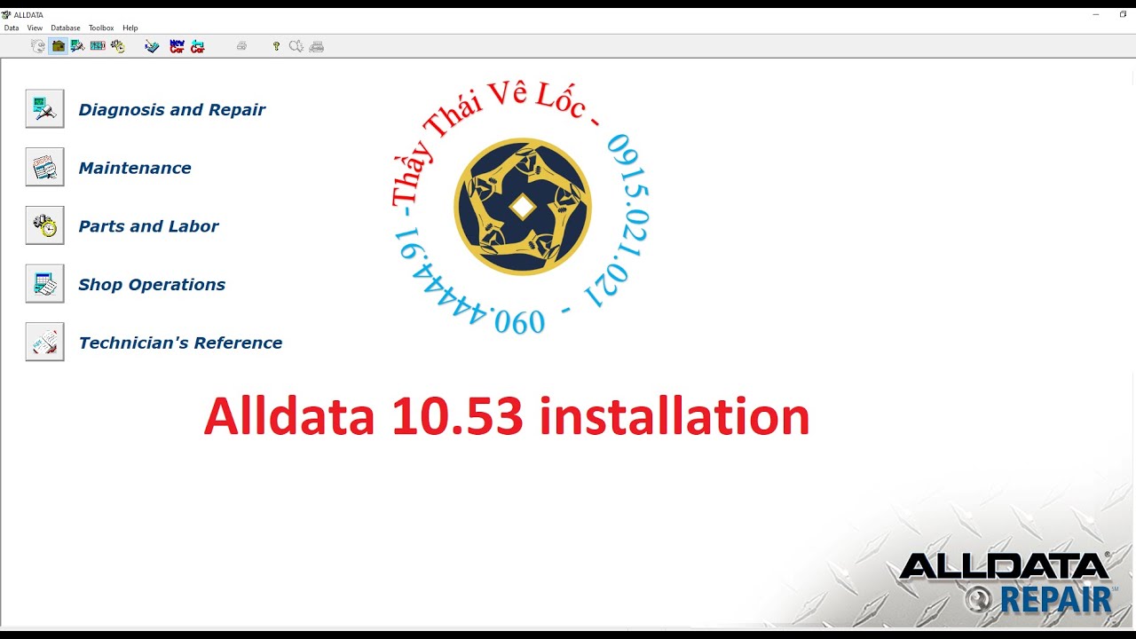 CÀI ĐẶT ALLDATA TRA CỨU Ô TÔ - Alldata 10.53 installation on Windown 10 ...