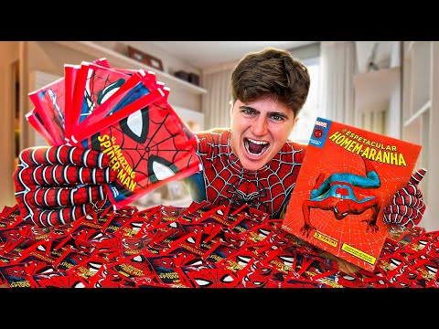 COMPLETEI O ÁLBUM DE FIGURINHAS DO HOMEM-ARANHA EM 24 HORAS