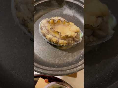 あわびを焼いてみた🔥I tried grilling abalone🔥#asmr  #あわび #abalone