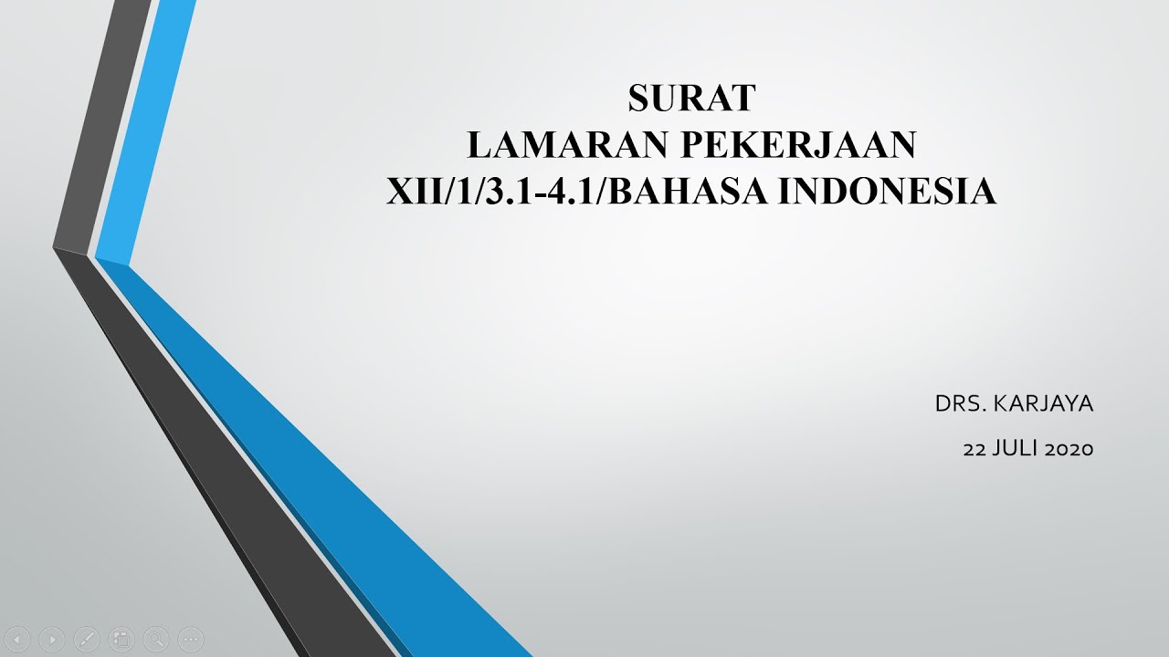 SURAT LAMARAN PEKERJAAN
