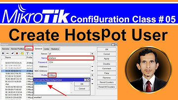 How To Create Hotspot User in Mikrotik Routerboard | Hotspot Username And Password | Class # 05