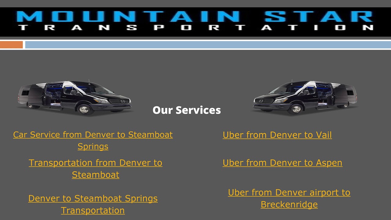 Car Service from Denver to Steamboat Springs YouTube