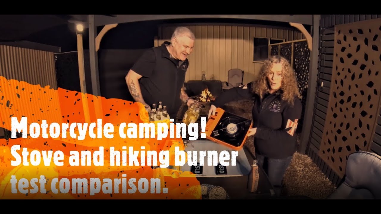 Motorcycle camping! Stove and hiking burner test comparison. YouTube