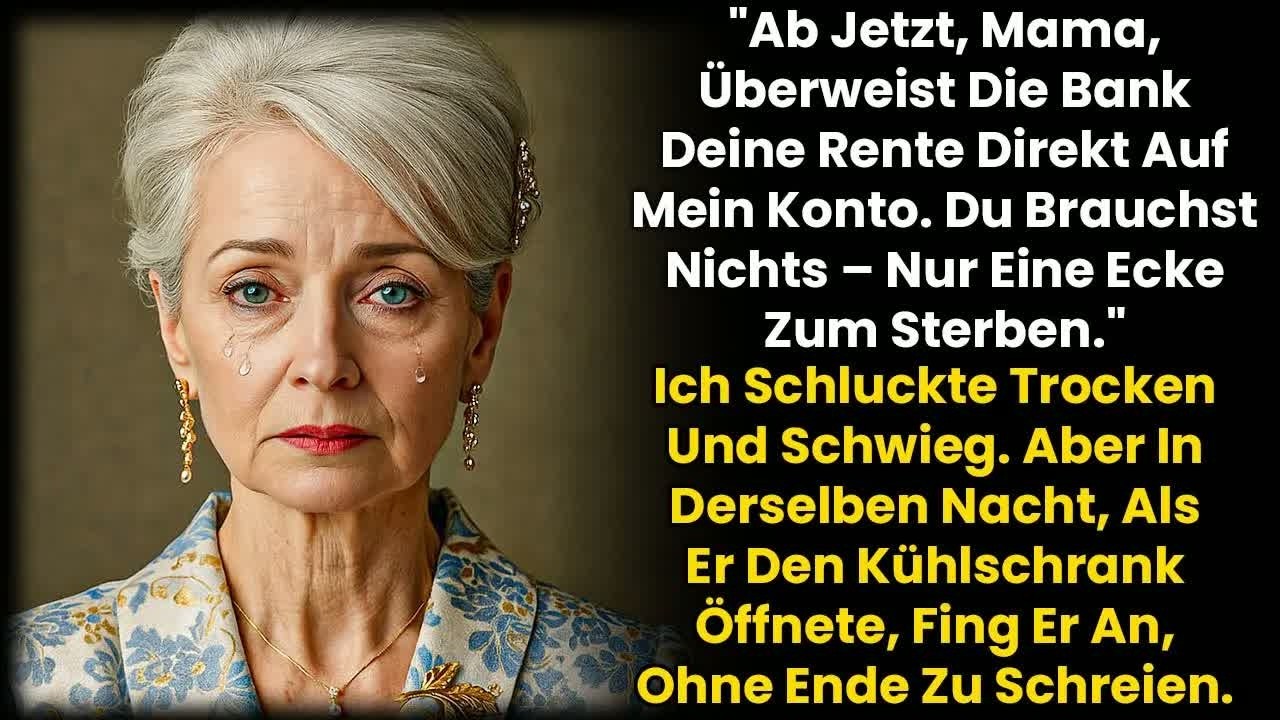 Der Löffel fiel mir aus der Hand und klirrte auf dem Küchenboden, als mein Sohn Tore sagte: „Von jetzt an, Mama, wird die Bank deine Rente direkt auf mein Konto überweisen. Du brauchst kein Geld...