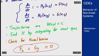 Differential Equations - Intro Video - Non-Linear Systems via Trajectories