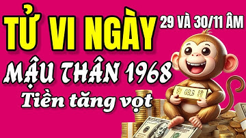 Thầy tử vi chỉ. Mậu Thân 1968 từ tuyệt vọng vươn lên, đón vận may trời ban vào ngày 29 và 30/11 âm!