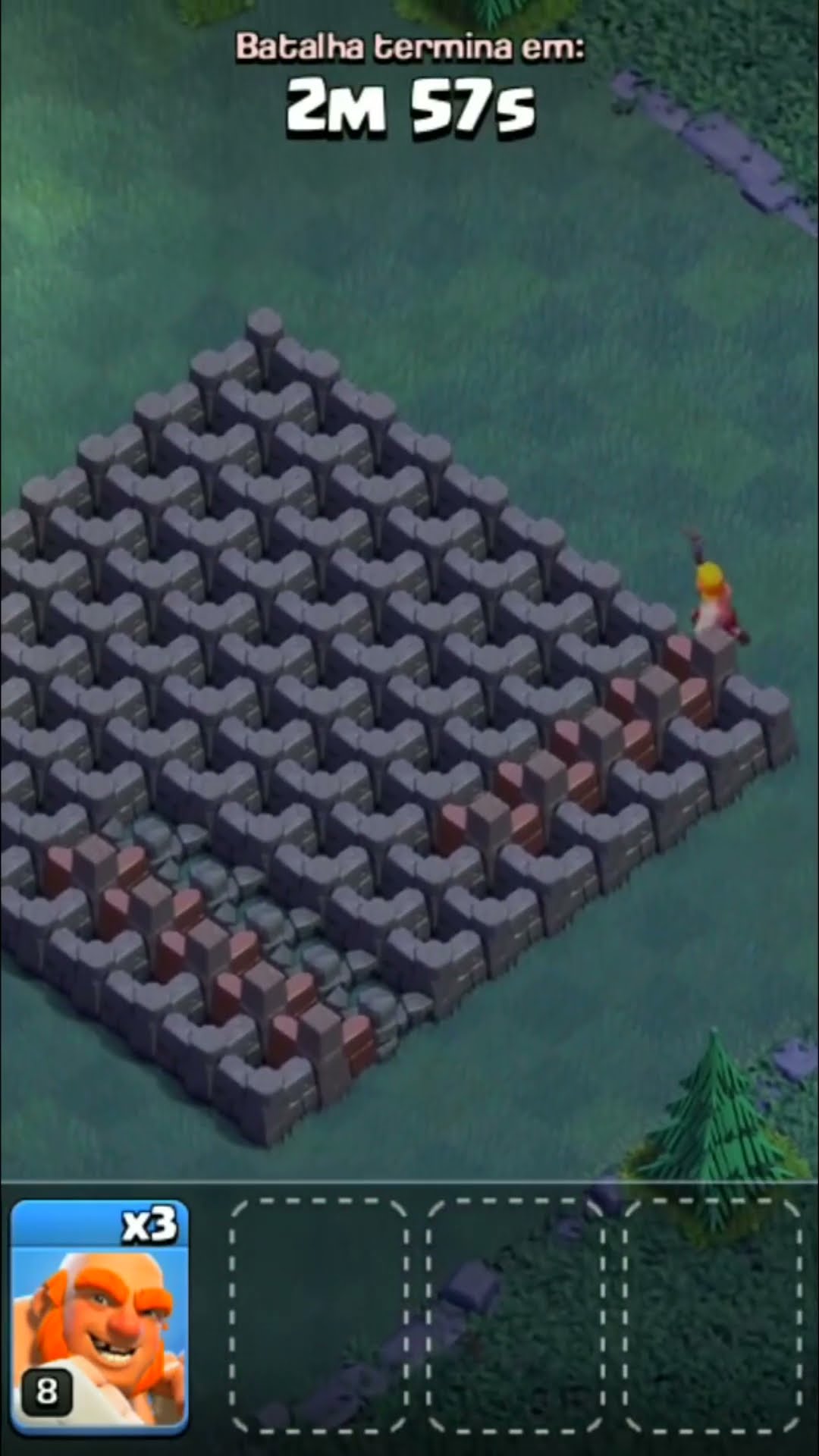 BUG DO EMPURRÃO NA BASE DO CONSTRUTOR DO CLASH OF CLANS!