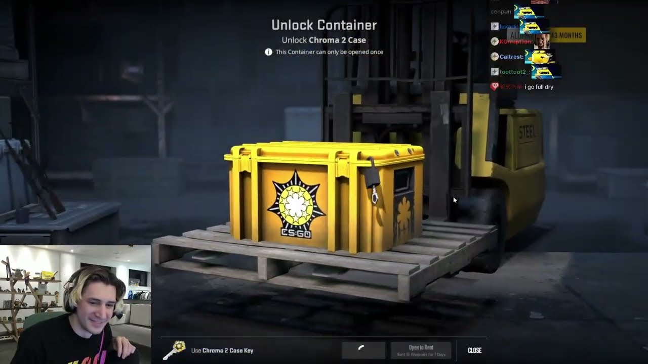 xQc Opens Counter Strike Cases