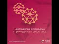 💡 Nanomaterials in Cosmetics — delivering smarter, safer skincare.