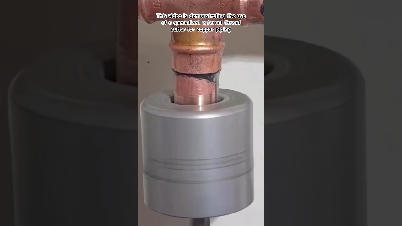 External Threading on Copper Pipe: Efficiency in Tight Spaces