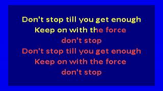 embarrassment  - don't stop til you get enough (karaoke)