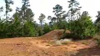 My son and his dirt bike - 2nd jump!