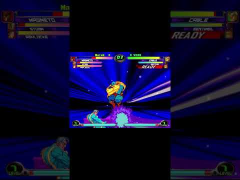 MvC2: Matt D - 1 Frame DHC Unblockable (AHVB to HSF) to 10 Piece Combo .:6.29.24:.