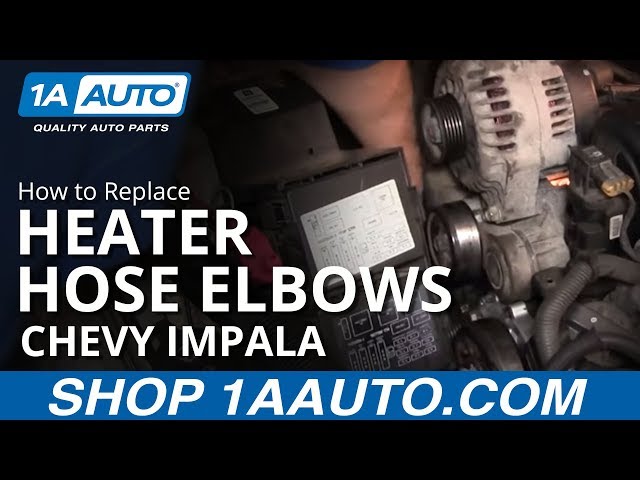 How To Replace Serpentine Belt Tensioner With Heater Hose Elbows 00 05 Chevy Impala