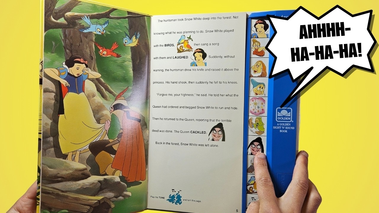 Golden SOUND Story Snow White Review & Read Along (1991)