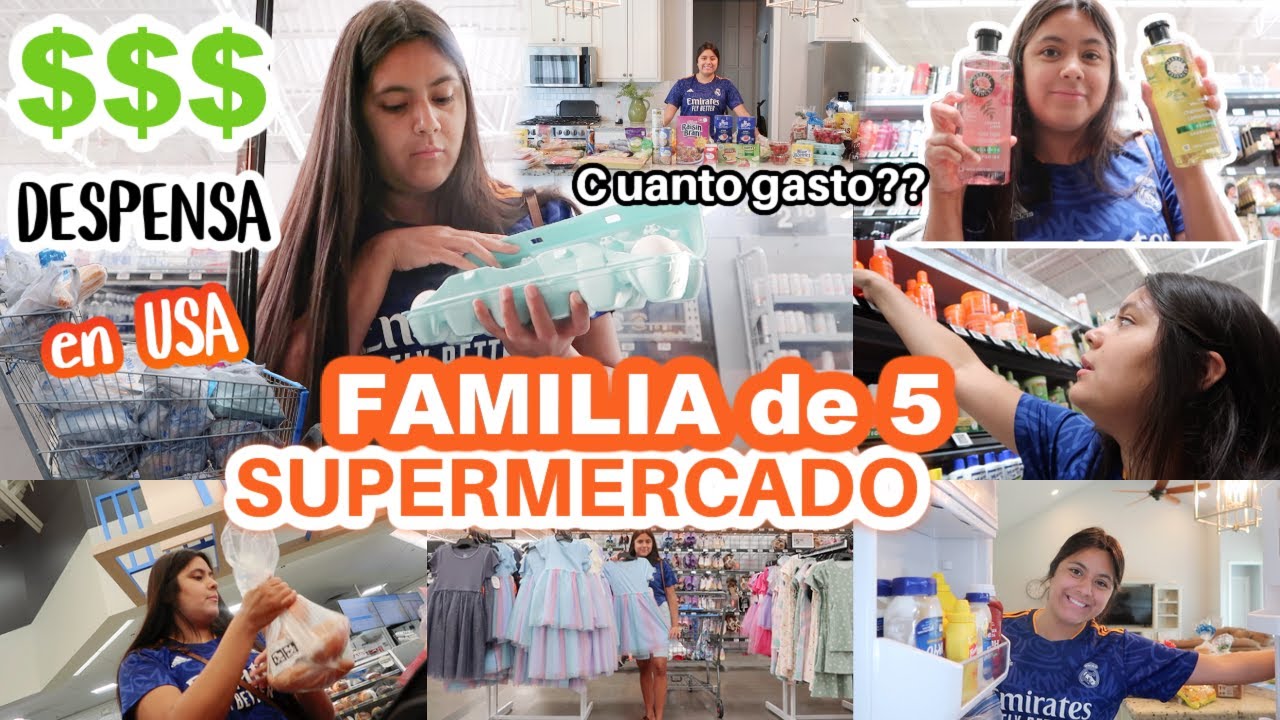 COMPRAS Del SUPERMERCADO🛒 con $300 DOLARES Para 7 Dias 😱 ORGANIZANDO TODO! PRECIOS ALTOS en USA‼️