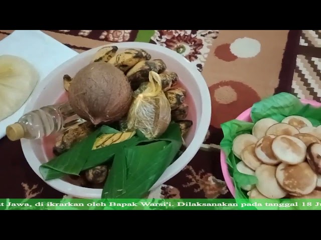 Ujub Kenduri ( Selamatan ) adat Jawa. Dalam rangka kirim Do'a.... class=