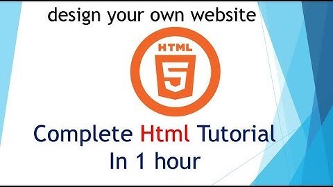 Learn HTML & CSS in 60 Minutes | Full Beginners Course Video With Practicals