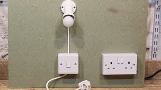 simple plug in light and switch