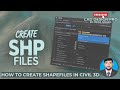 How to Create SHP (Shapefile) in Civil 3D #shpfile #civil3d #autocad #cadsoftware #autocadtips